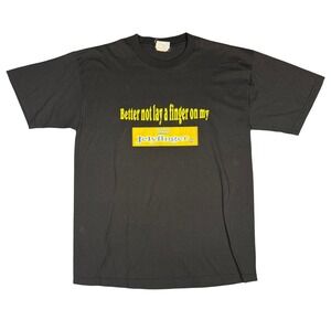 Vintage Spankass Jellyfinger Rock Roll Ear Candy T Shirt Black Mens Size XL